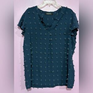 Madewell Navy Textured Women's Blouse